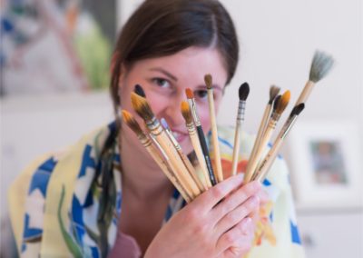 4. My brushes! Photo credits Mihaela Ardei