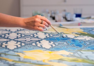 51. Silk painting detail. Photo credits Mihaela Ardei