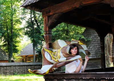 Archetype silk scarf; Photo credit Florina Dumitrache