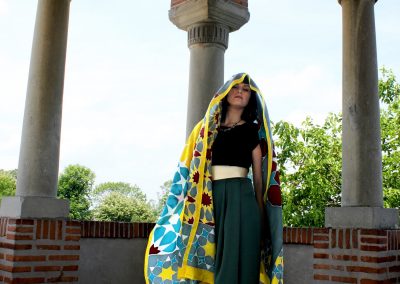Portals silk scarf; Photo credit Florina Dumitrache